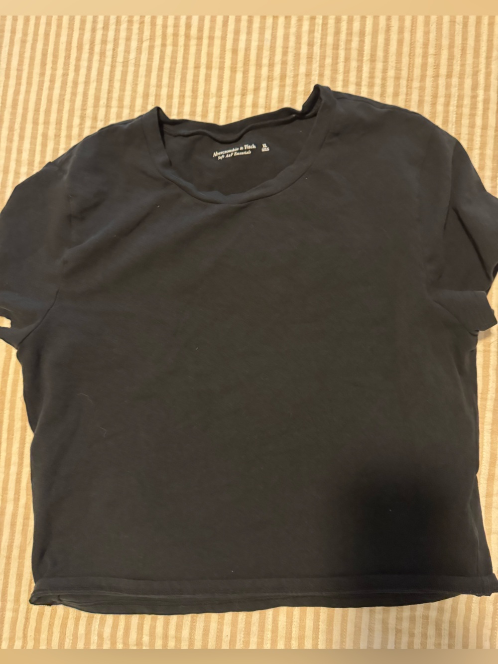 Abercrombie & Fitch Women's Black Short Sleeve Crew Tee